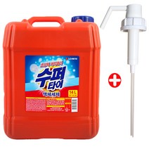 대용량 일반드럼겸용 액체세제 초강력 세척효과 - 14L (전용 펌프 포함) 액상세제, 1개