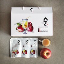 맛군 사과를 통째로 갈아낸 신선한 사과즙, 30포, 110ml