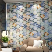 타일닷컴 200x230 헥사곤 육각형 타일 벽/바닥 컬러 타일 모음 욕실 주방 현관 인테리어타일, 11. 크리스탈 16패턴(랜덤발송)