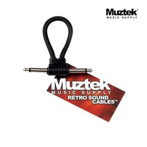 (지엠뮤직_케이블) Muztek RS-20 이페터케이블(20cm) RETRO SOUND CABLE 뮤즈텍 기타케이블, 단품