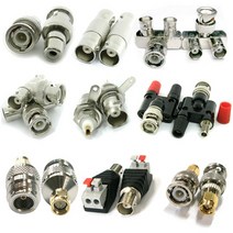 더블스피드 BNC RCA 동축 CCTV 카메라 안테나케이블 연결 젠더 커넥터, AK0122