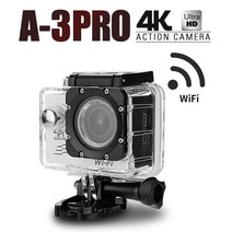 S2J 체이스뷰 A-3 PRO UHD(4K) 와이파이 액션캠, A-3 PRO 액션캠 화이트+16GB+전용배터리