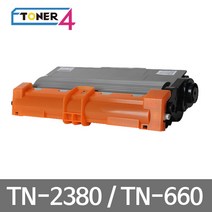 부라더 고품질토너사용 대용량 재생토너 TN-2380 HL-2320 HL-2360 HL2365, MFC-L2700DW 검정, 1개