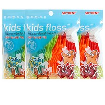 스카이덴트 어린이 청소년 치실 30P 일회용 Y형, 3ea+마술패치