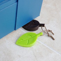 보냄 나뭇잎 도어스토퍼 문닫힘방지, 그린