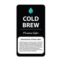 뉴마켓/Z010/COLD BREW 스티커, 20매
