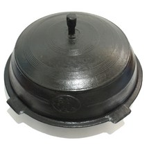 전통 무쇠가마솥 충식, 길들인 솥, 7호 입구지름 58cm 98L