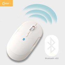 Coms WE025 슬림 휴대용 블루투스 마우스 화이트