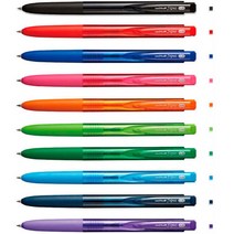 시그노 유니볼 0.28mm 0.38 0.5 볼펜, RT1(노크) 0.5 그린 UMN15505.6