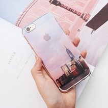 다린 아이폰X 케이스 트라이코지 풍경 시즌2 클리어 투명 젤리 BAR형
