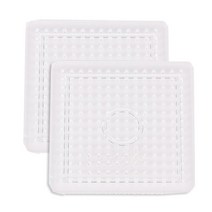 컬러비즈부자재 도안증정, 200_모양판/사각/소/2개/W8cmxH8cm, 1세트