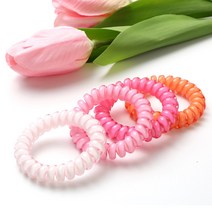 골드티아라 전화선 스프링 머리끈 4종세트