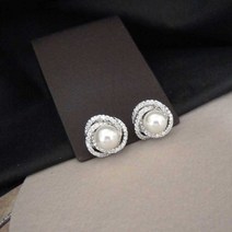 한복 혼주 아르페지오 10mm 진주귀걸이 클립형 논피어싱