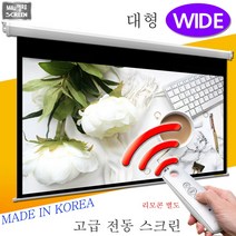 플랏플로우 OS 노출 대형 와이드 전동 스크린 대형 와이드 전동스크린 국내제작스크린 국산스크린 튼튼한스크린 빔스크린 프로젝터 스크린 빔프로젝트, 250인치 와이드+유선스위치