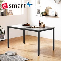 e스마트 철제책상 1400x600 (일자다리), 카페애쉬:블랙