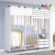휴센 갤럭시 2510BRS+측판+롤스크린 드레스룸 옷장 행거, 갤럭시 2510BRS(화이트)+측판+롤스크린