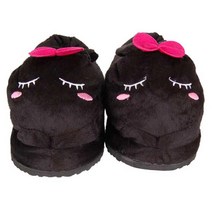 엣지마녀 잠자는 블랙토끼 털슬리퍼 털실내화(사은품 핫팩증정)