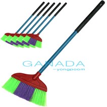 가나다용품A027나일론빗자루-대-5개묶음 나일롱빗자루 나일론비 타이탄비 학교 상가 카페 사무실 매장 도로 마당 실내 실외청소빗자루 플라스틱빗자루, 1개