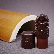 베스트스탬프 국산 벽조목 조각 단봉 도장 거북이