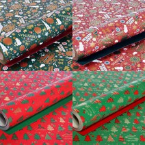 진영 크리스마스 종이롤포장지(10M)_대, 트리/녹색