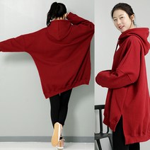 빅댄디 버건디후드롱티셔츠 박스티
