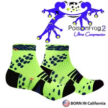 트루카프 마라톤 양말 러닝 스포츠양말 2, 네온옐로우