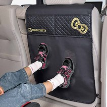 세일/ 헬로키티 블랙골드 차량용 시트백 가드 (KT514), 단품, 단품