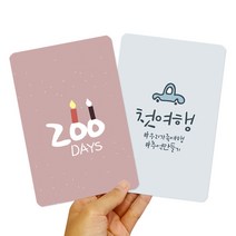 봄날에 아기성장카드 40장 성장앨범촬영~, 1세트