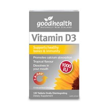 [굿헬스] 비타민D3 1000UI 120정 1통 / Goodhealth Vitamin D3, 1000mg, 1개