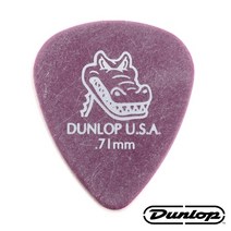 던롭 USA GATOR GRIP 게이터그립 기타피크 417R, 1.14mm (1개)