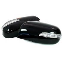 그랜져TG 08년이전 - 1WAY 카비 LED 사이드미러 백미러 커버, 블랙다이아몬드 AA, 1개