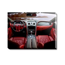 몽차 오토바이 자동차 사진 캔버스 액자, CP062 차실내