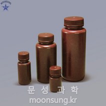 플라스틱시약병(광구-갈색), 12개입, 125ml
