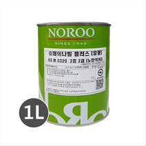 노루페인트 목재 철재용 유성페인트 슈퍼에나멜 플러스 1L, 흑색(무광)