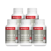 뉴트라라이프 칼슘 & 마그네슘 위드 비타민 D3 90캡슐 5통 / Nutralife Calcium & Magnesium, 300mg, 5개