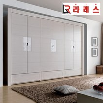 리토 10자 옷장/장롱/장농 화이트워시, 양복장