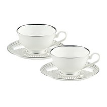 세라테크 체크다이아나 커피잔세트, 실버, 4p