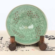 청자 포도문 다완, 1개