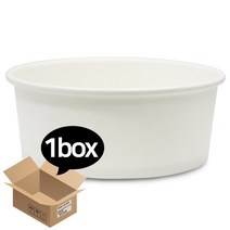 기타 (무지) 380cc 종이용기 1박스(1000개) 감자 떡볶이 일회용 용기, 1개