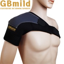 GBmild GB-EU186 어깨보호대 근육보호, 왼쪽-그레이
