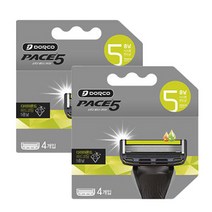 도루코 PACE5 5중 면도날, 4개입, 2개