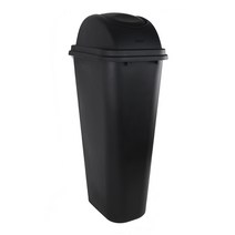 진성울트라 PP 회전 휴지통 13L~50L 대용량 업소 가정 주방, 블랙 50L