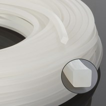 실리콘사각패킹 (가로5mm*세로50mm) - 10M(반투명)