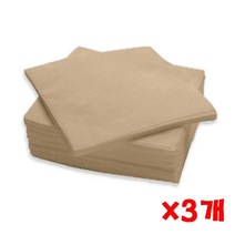 브라운냅킨 500장 3개 무표백냅킨 무지냅킨 카페휴지