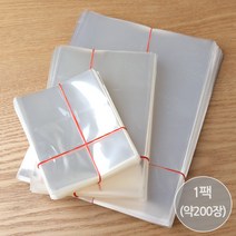 비즈아이 [9144-01]OPP포장비닐(비접착) 투명 [1묶음(200장)], 18*22.5cm