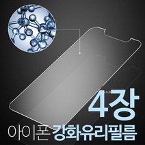 프로텍트보이 아이폰 9H 프리미엄 강화 유리 필름 4장, 1세트