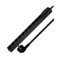 현대일렉트릭 PVC 블랙 8구 10구 과부하 누전차단 멀티탭, 블랙 누전차단멀티탭 10구 5m