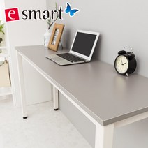e스마트 노트북책상겸 사이드테이블1200x400, 그레이:(일자다리)블랙