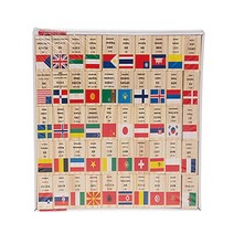 (PIA)나무도미노(세계국기)100pcs