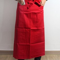 [바리스타 앞치마 대 레드]//국내산/카페앞치마/레스토랑앞치마/식당앞치마/호텔앞치마/바텐더앞치마/커피용품/바용품